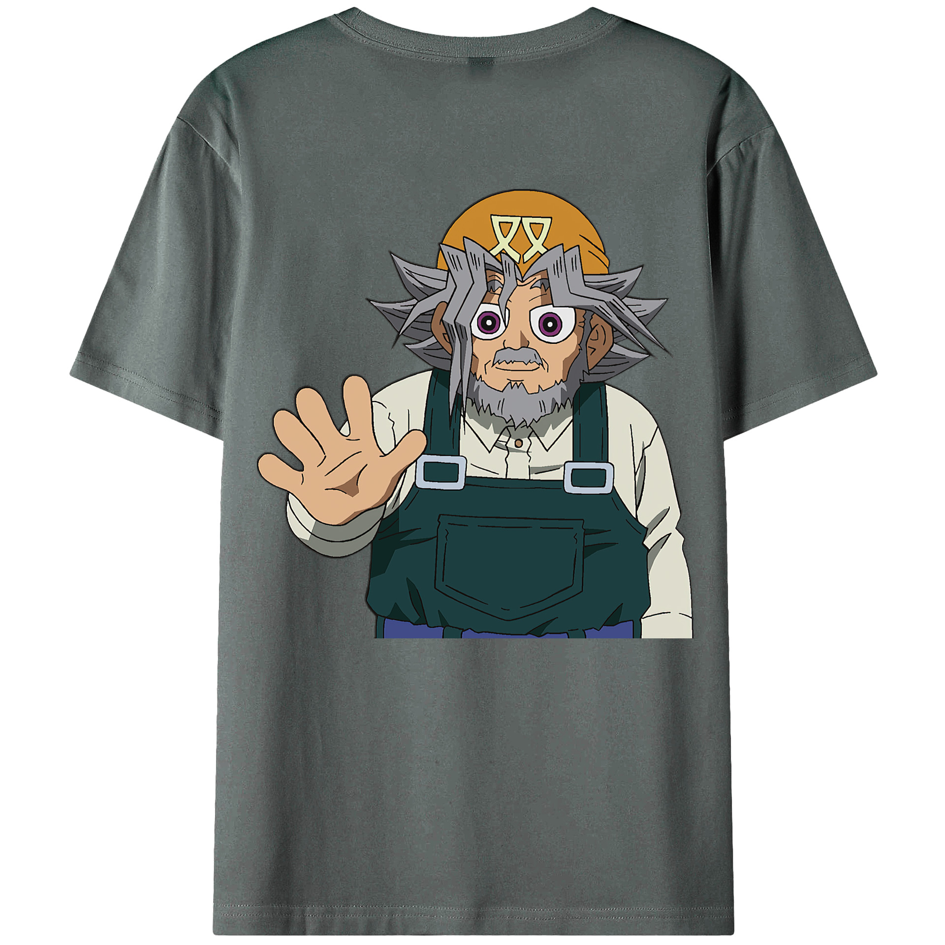 （画像用） 遊☆戯☆王 Yu-Gi-Oh! 綿100％ メンズ半袖Tシャツ（バックプリント） 通気性